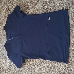 Figs x-small navy scrub top